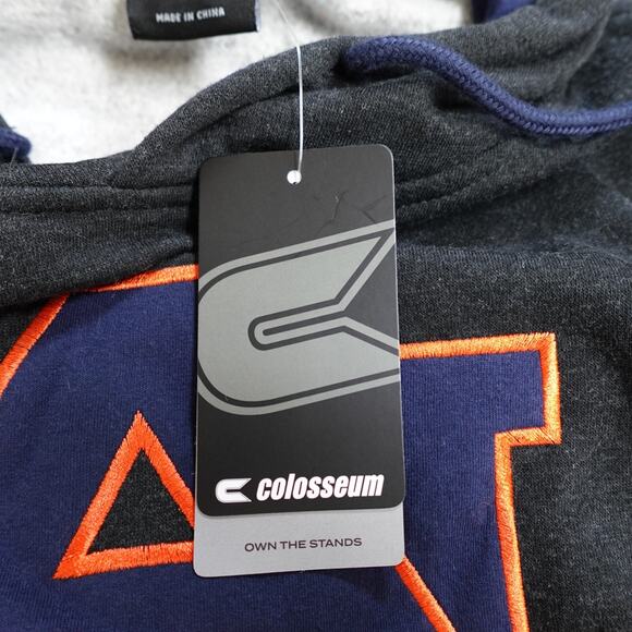 Colosseum Auburn Tigers Hoodie Men’s Size Large Dark Gray - Picture 8 of 9